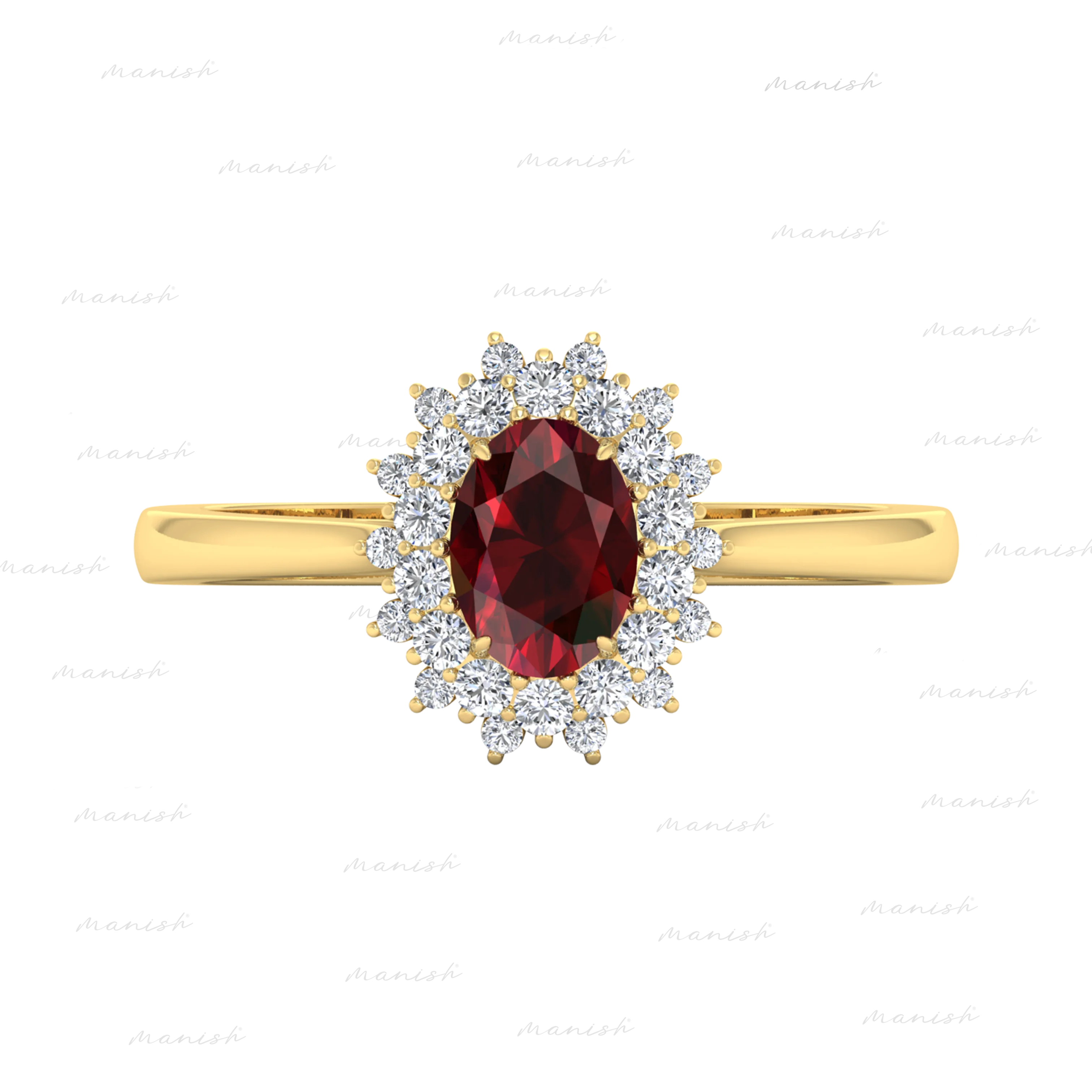 Ele Diamond and Ruby Ring